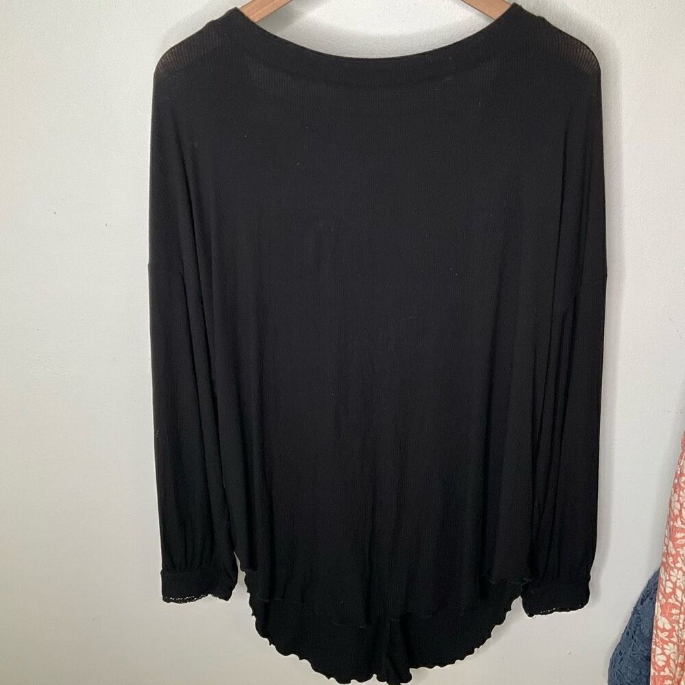 Free People Jersey Knit Long Sleeve Shirt